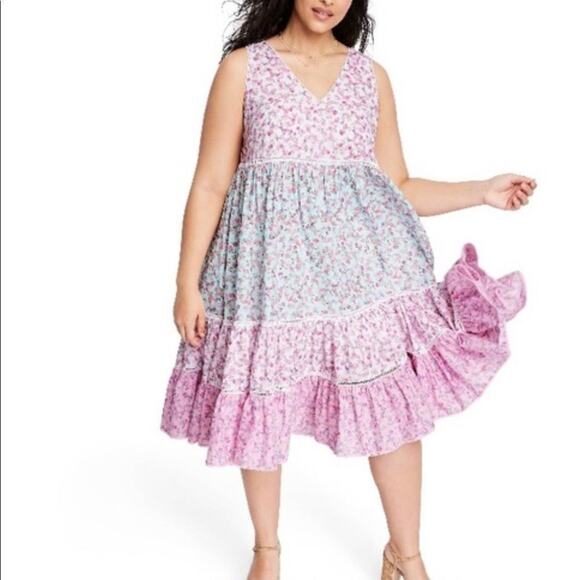 LoveShackFancy Dresses & Skirts - NWT LOVESHACKFANCY x TARGET CAMILLE‎  FLORAL DRESS XXS